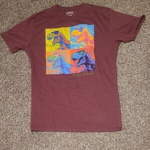 Men's T-Rex Graphic Tee - Burgundy